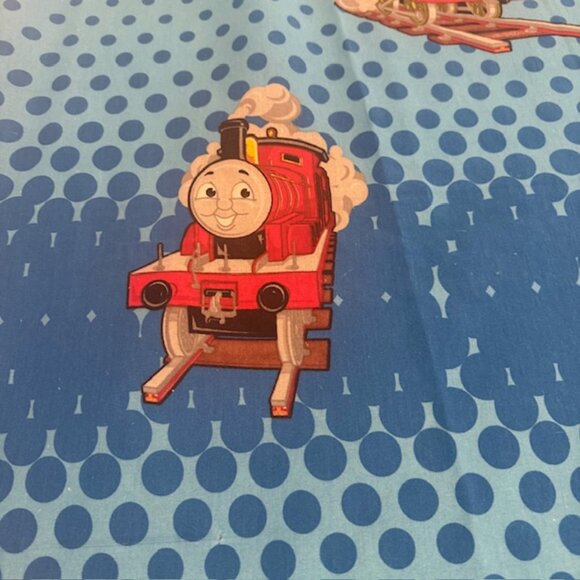 Thomas and Friends 2011 Flat Sheet Twin Size and Pillow Case Train Engine - Picture 7 of 9